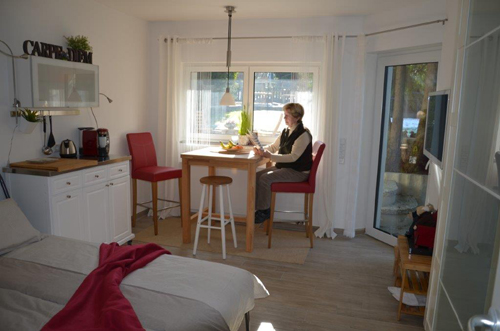 Aussicht Ferienwohnung Teutoburger Wald Hörste Lage